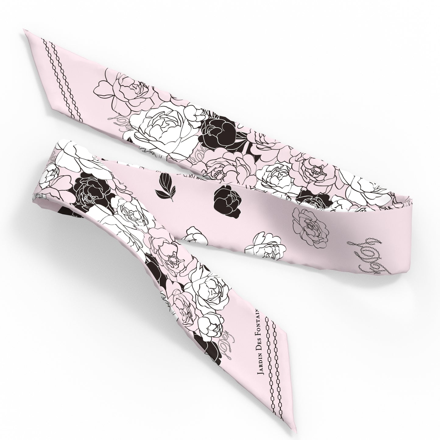 "Classy and Fabulous" Peony Twilly Silky Scarf