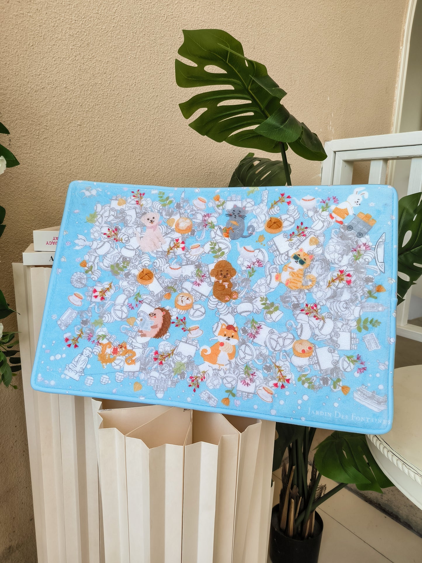 "Let's Yum Cha" Bath Mat