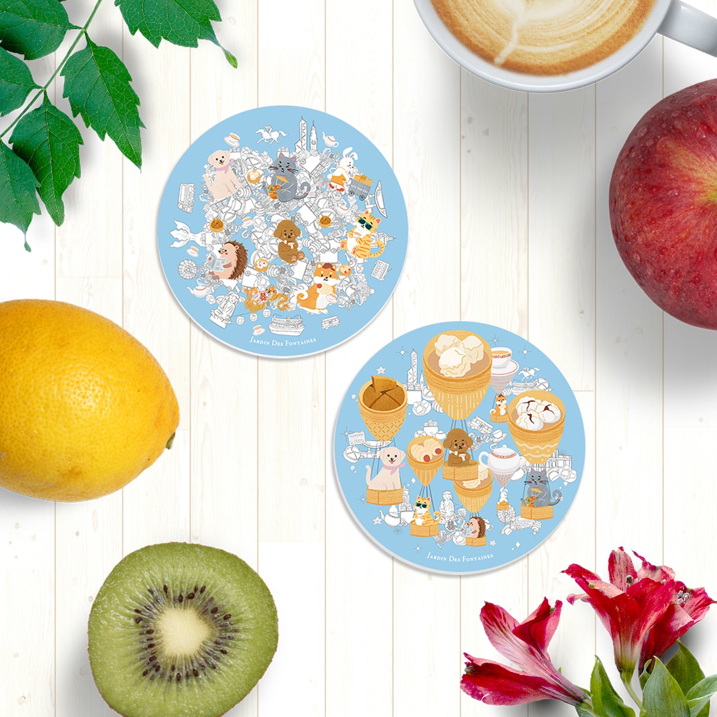 "Let's Yum Cha" Ceramic Coaster