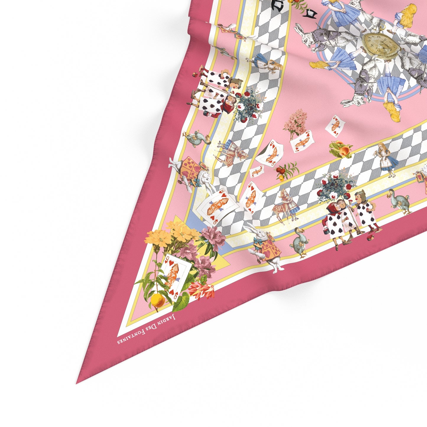 "Wonderful Adventure Dream" Diamond Shape Silky Scarf