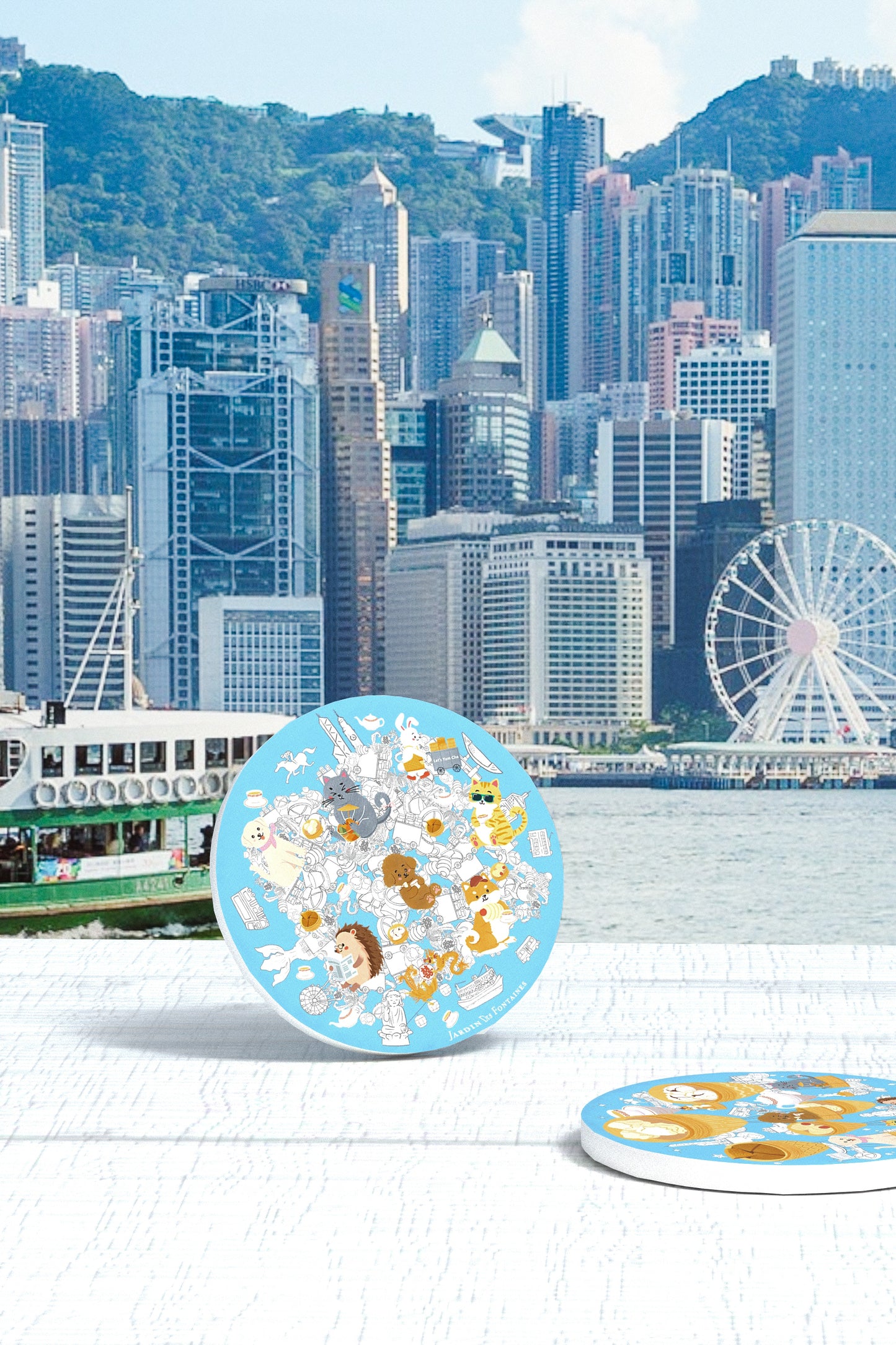 "Let's Yum Cha" Ceramic Coaster