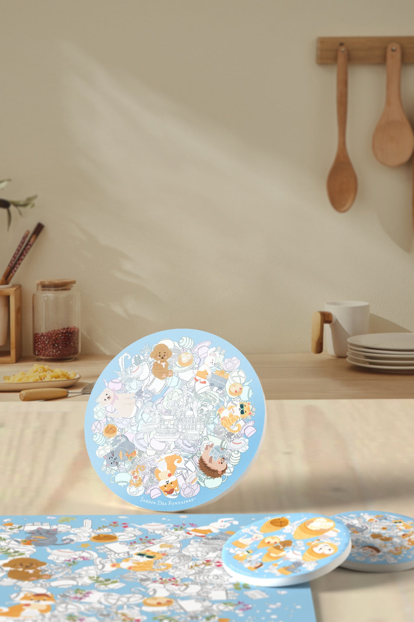 "Let's Yum Cha" Ceramic Potholder, Hot Pad