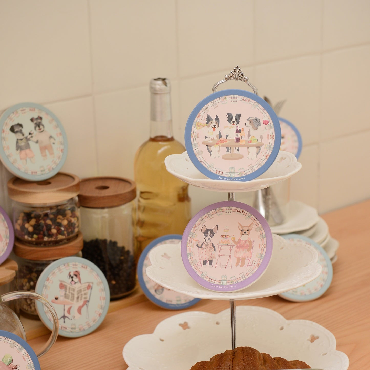 "Oh My Dog" High Tea Chihuahua Ceramic Coaster
