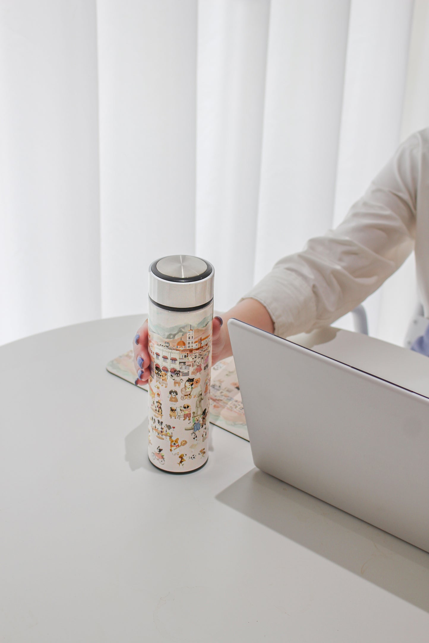 "Oh My Dog" Vacuum Water Bottle (500ml)