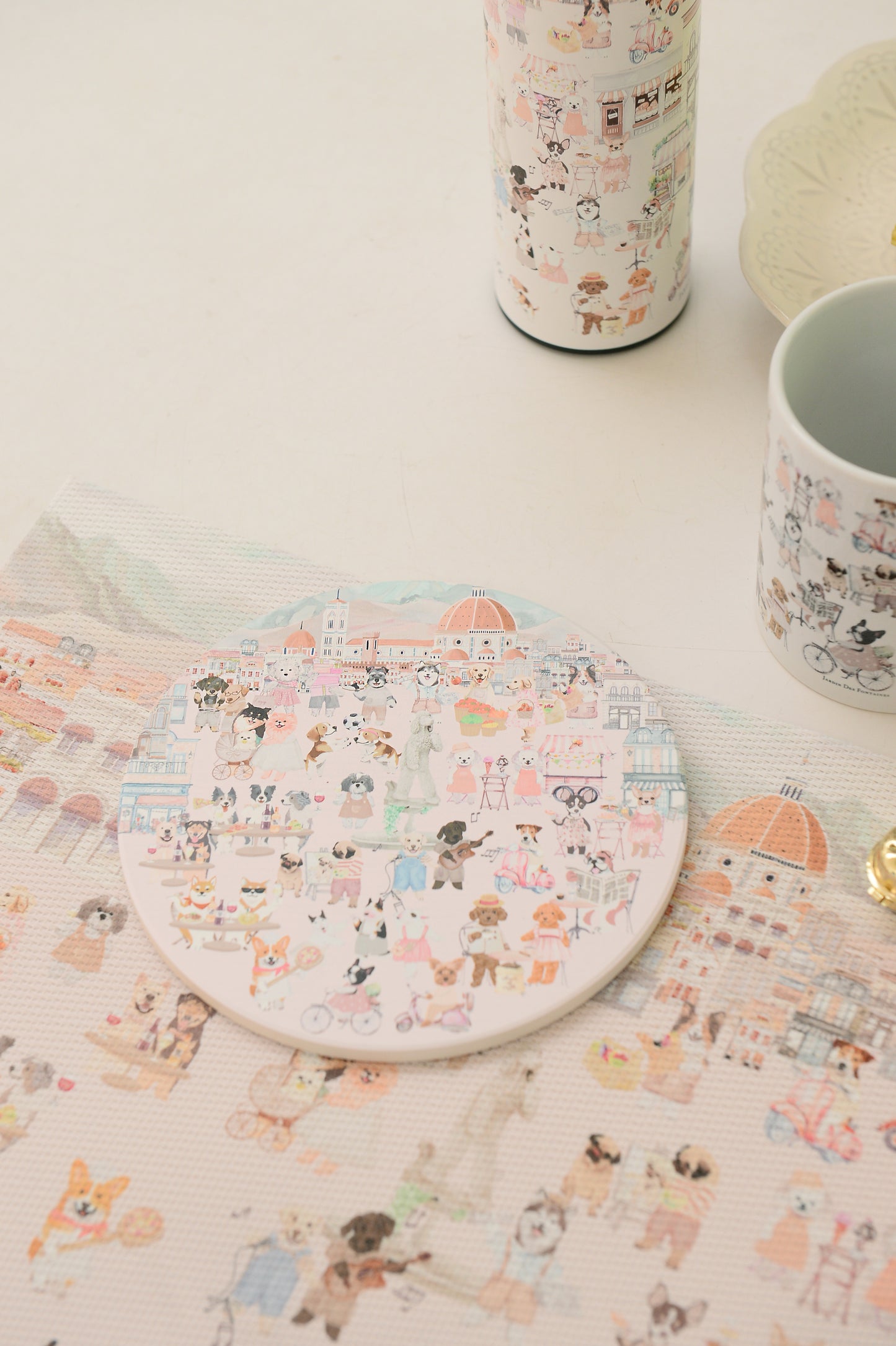 "Oh My Dog" Ceramic Potholder, Hot Pad