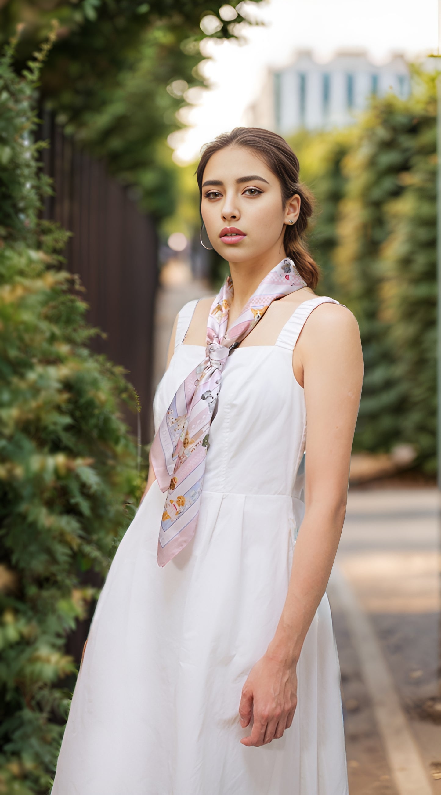 "Oh My Dog" Piazza Doggie Silky Scarf (90cm)