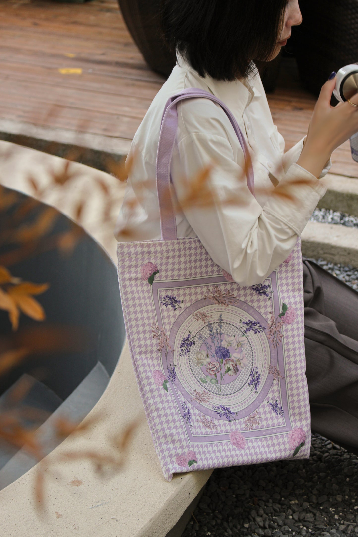 "Secret Violet Garden" Tote Bag
