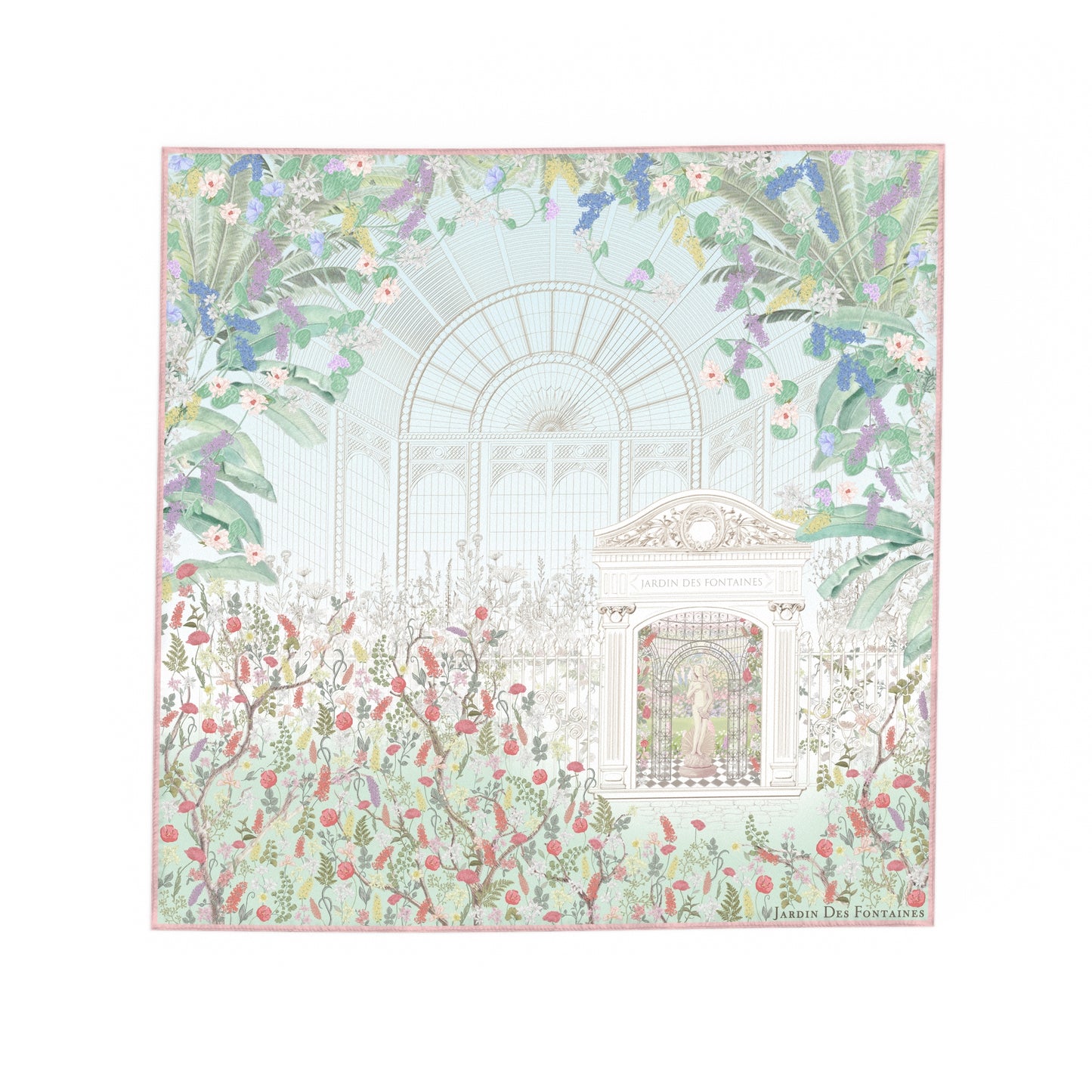 "Venus Garden of Love" Greenhouse Silky Scarf (60cm)