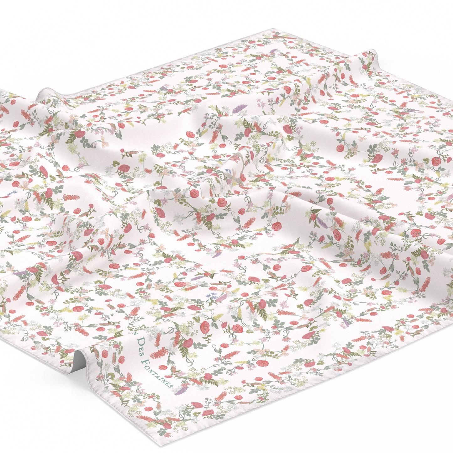 "Venus Garden of Love" 90cm Silky Scarf