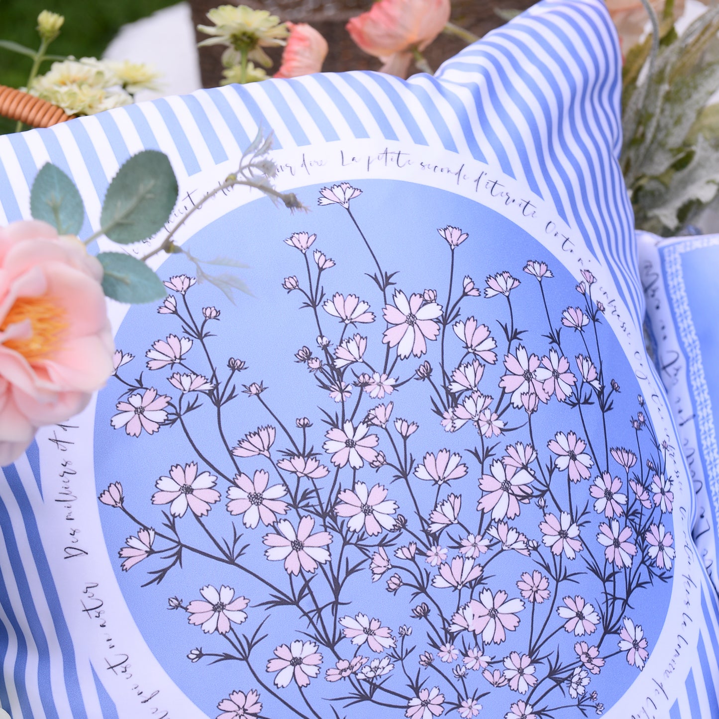 "Wild Blue Yonder" Cushion, Throw Pillow