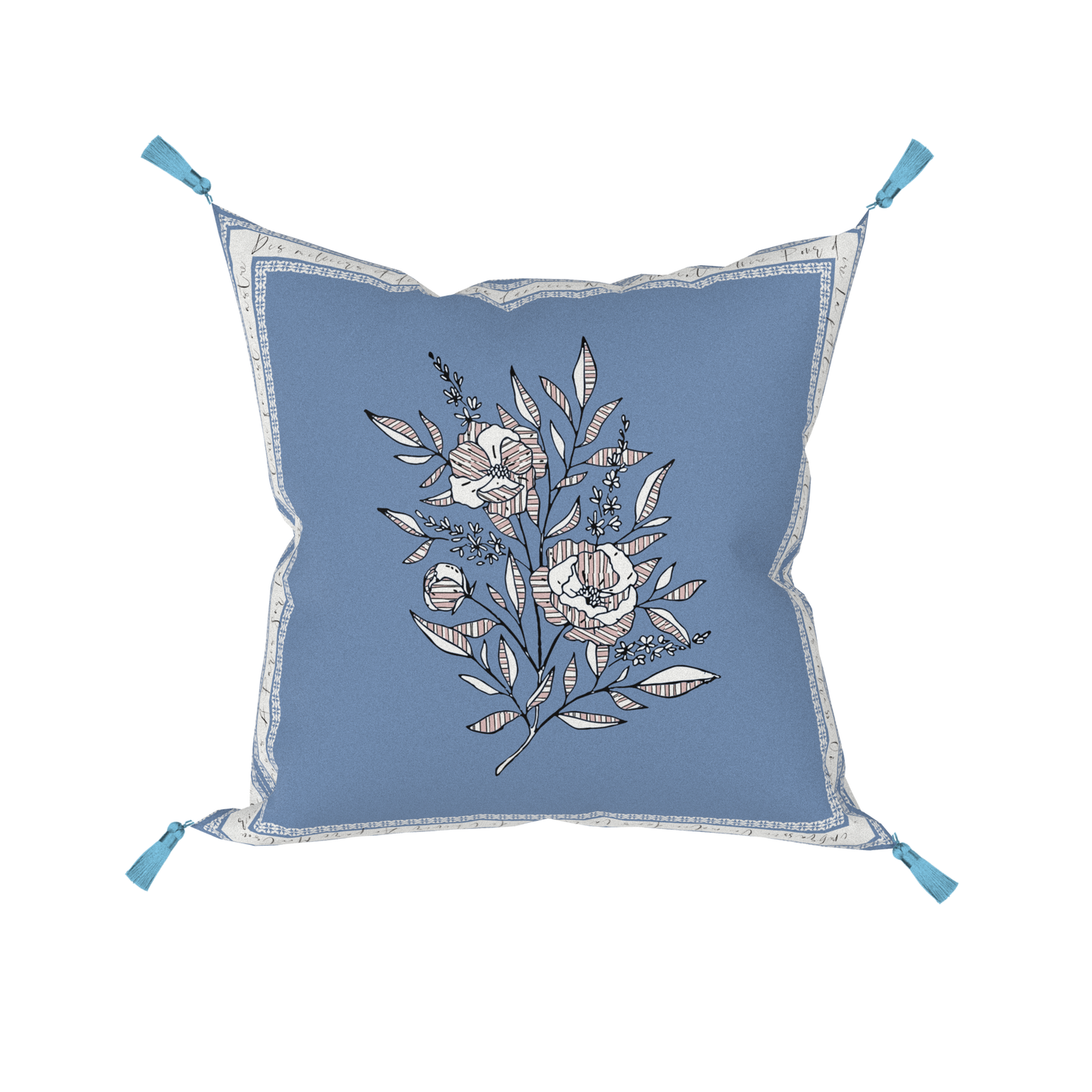 "Wild Blue Yonder" Cushion, Throw Pillow