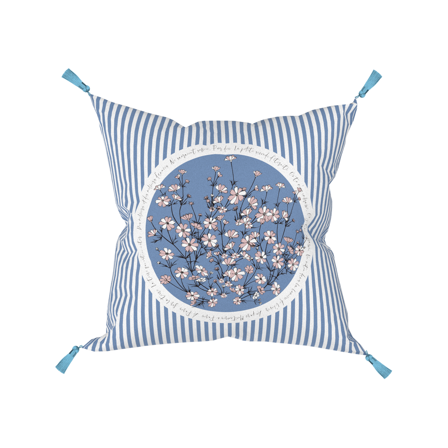 "Wild Blue Yonder" Cushion, Throw Pillow
