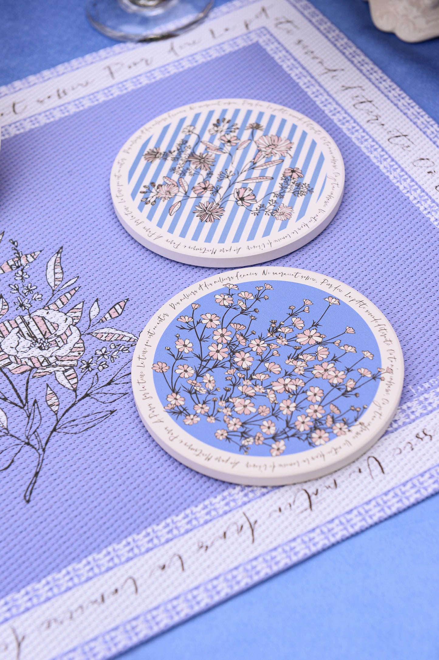 "Wild Blue Yonder" Ceramic Coaster