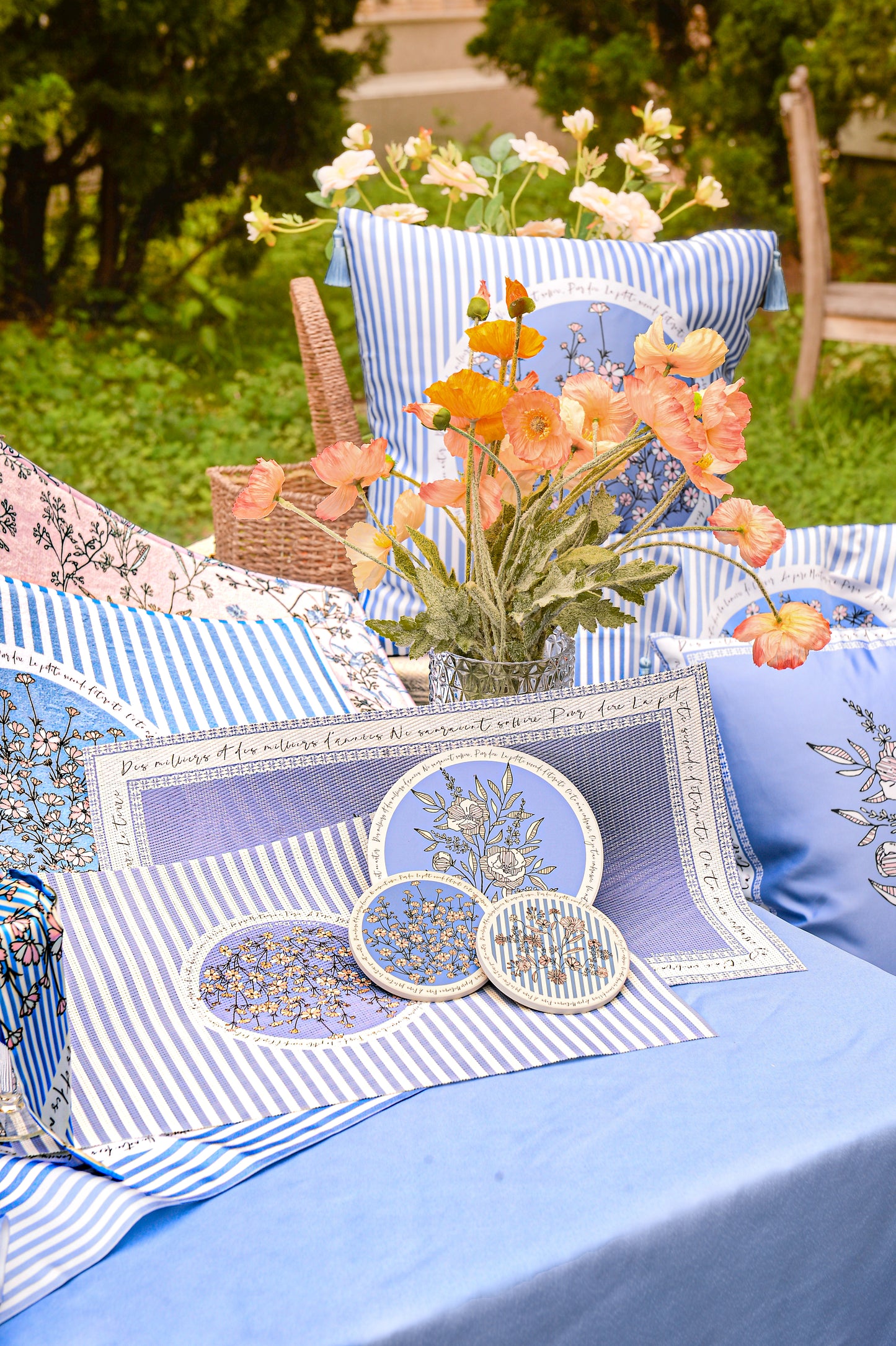 "Wild Blue Yonder" Ceramic Potholder, Hot Pad