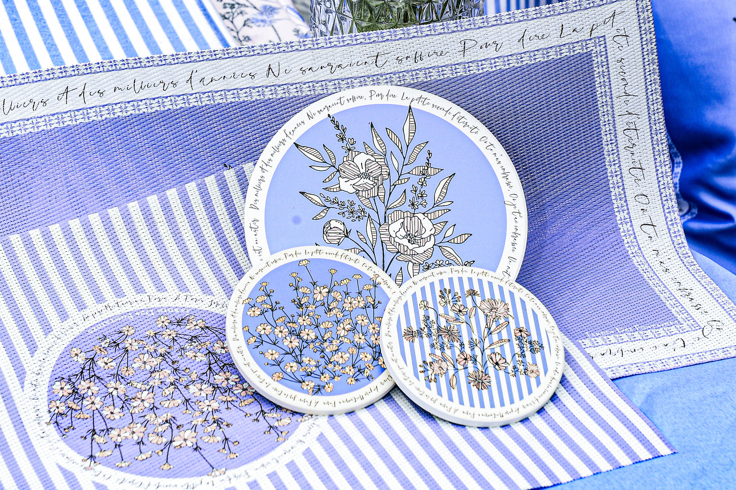 "Wild Blue Yonder" Ceramic Potholder, Hot Pad