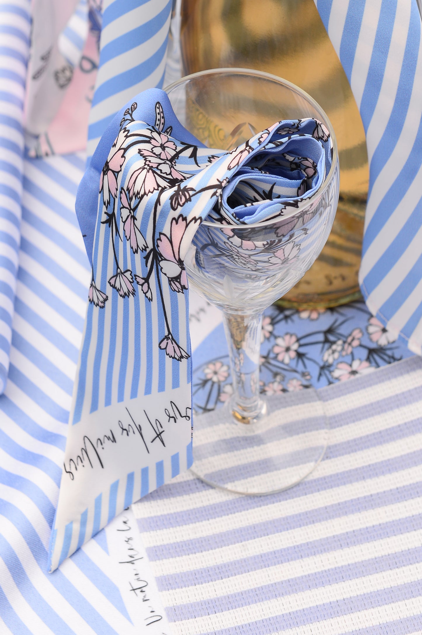 "Wild Blue Yonder" Twilly Silky Scarf