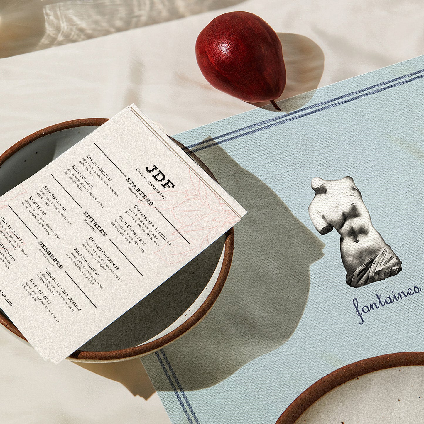 "Era of Statues" Woven Table Placemat