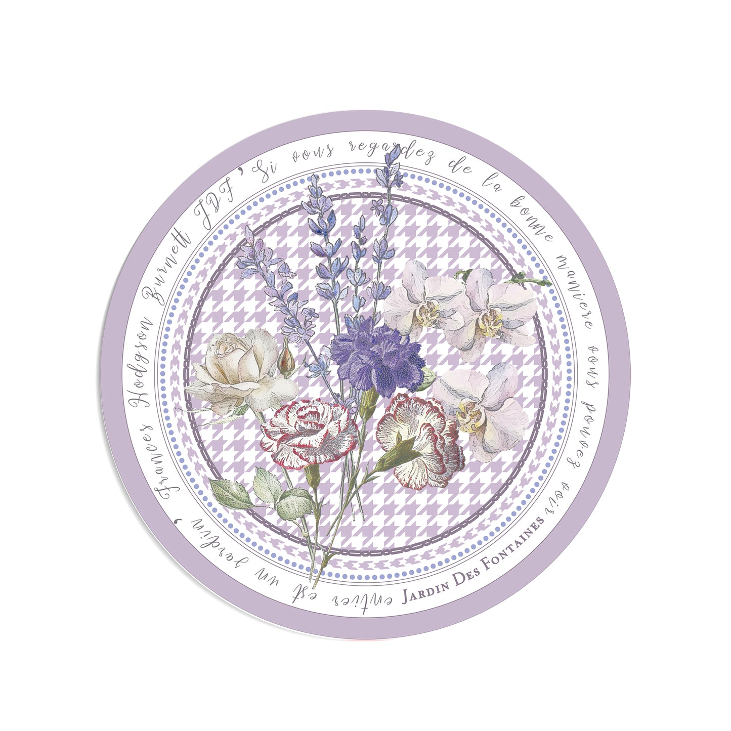 "Secret Violet Garden" Ceramic Potholder, Hot Pad