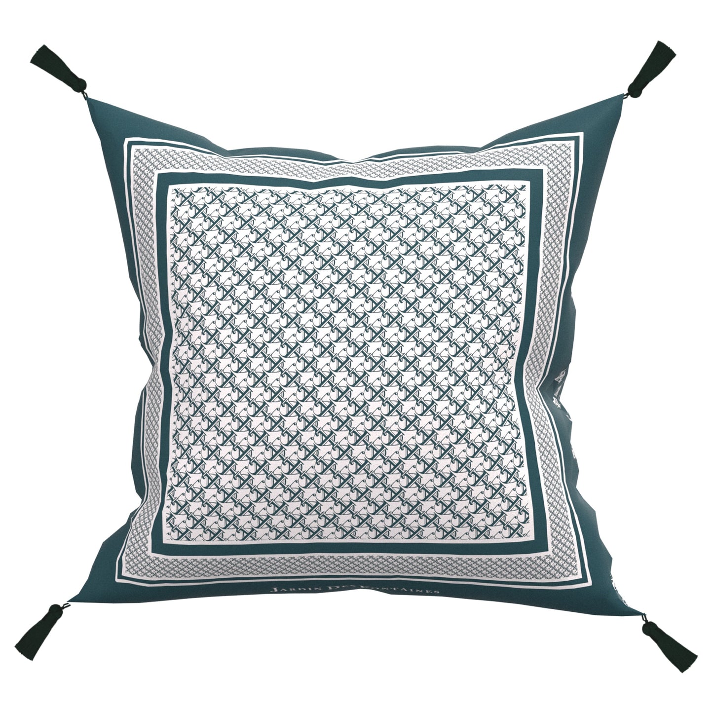 "Jardin Des Fontaines" Monogram Cushion, Throw Pillow