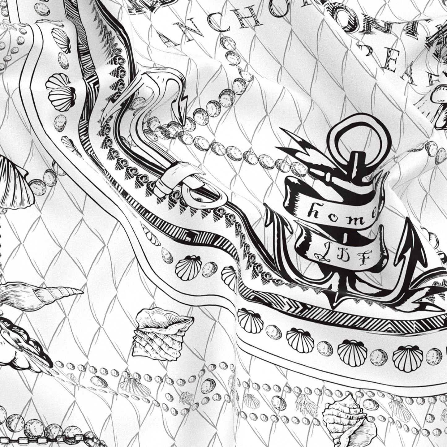 "Classy and Fabulous"  Anchor Silky Scarf (90cm)