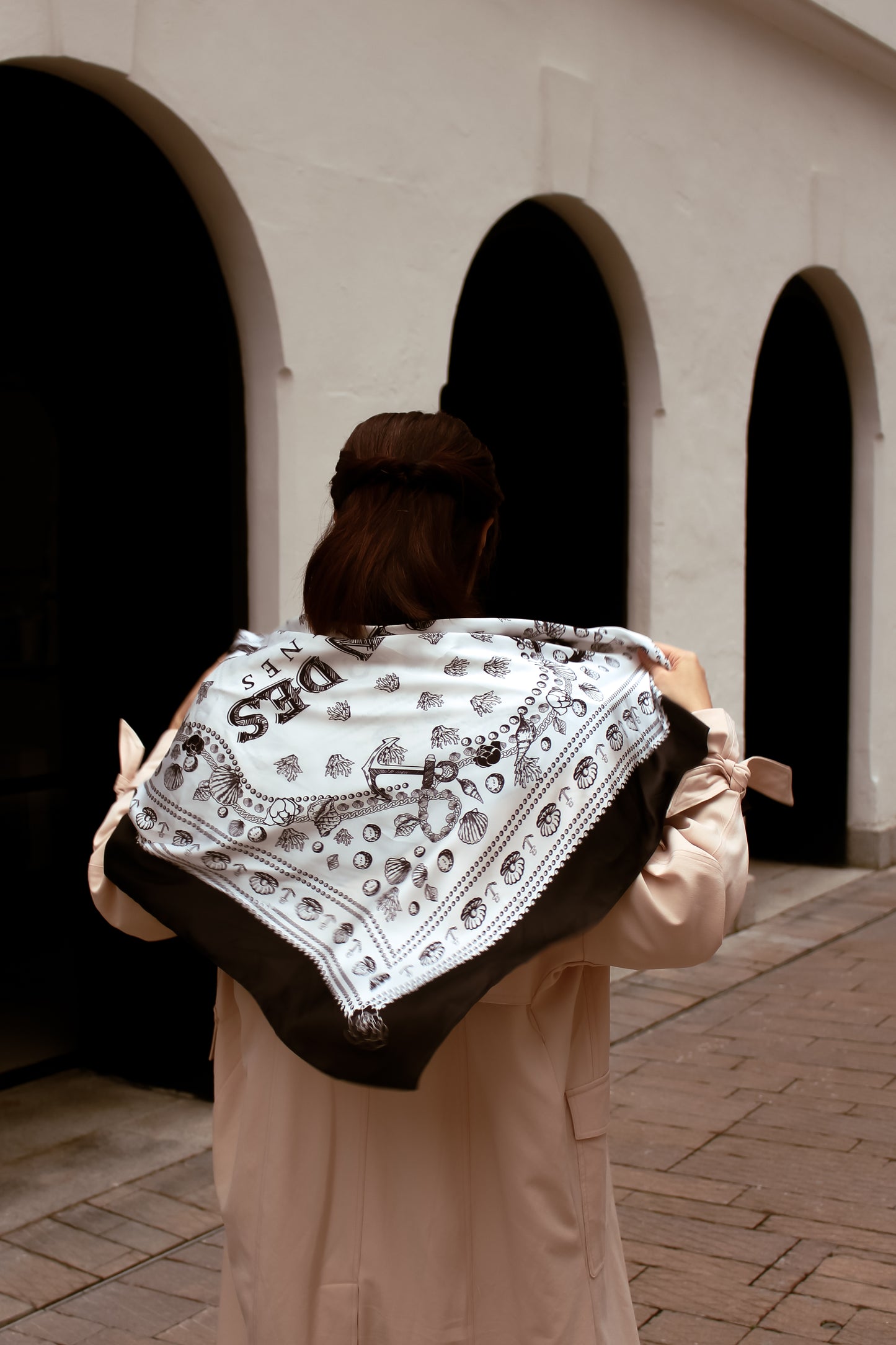 "Classy and Fabulous"  Anchor Silky Scarf (90cm)