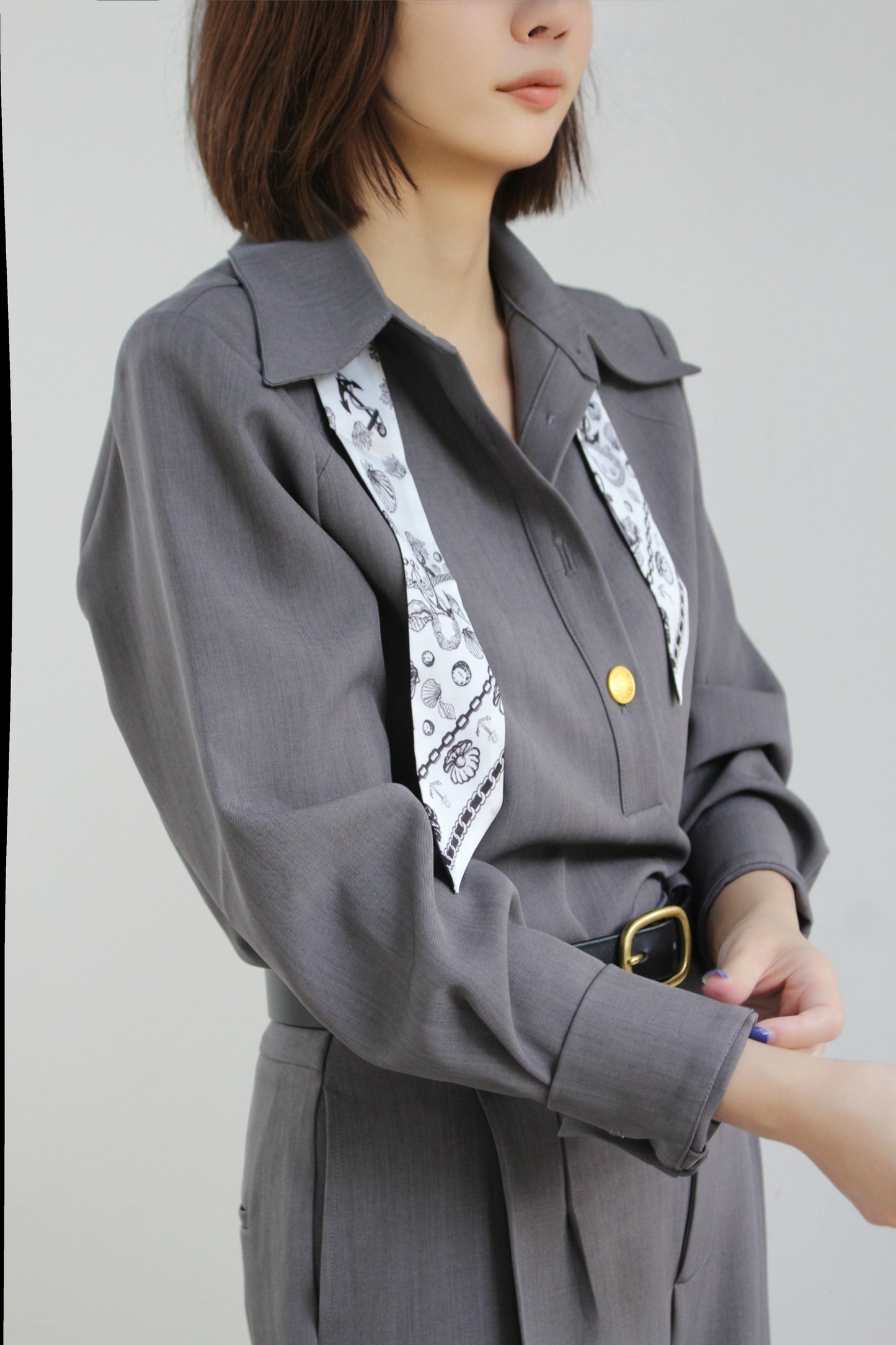 "Classy and Fabulous" Anchor Twilly Silky Scarf