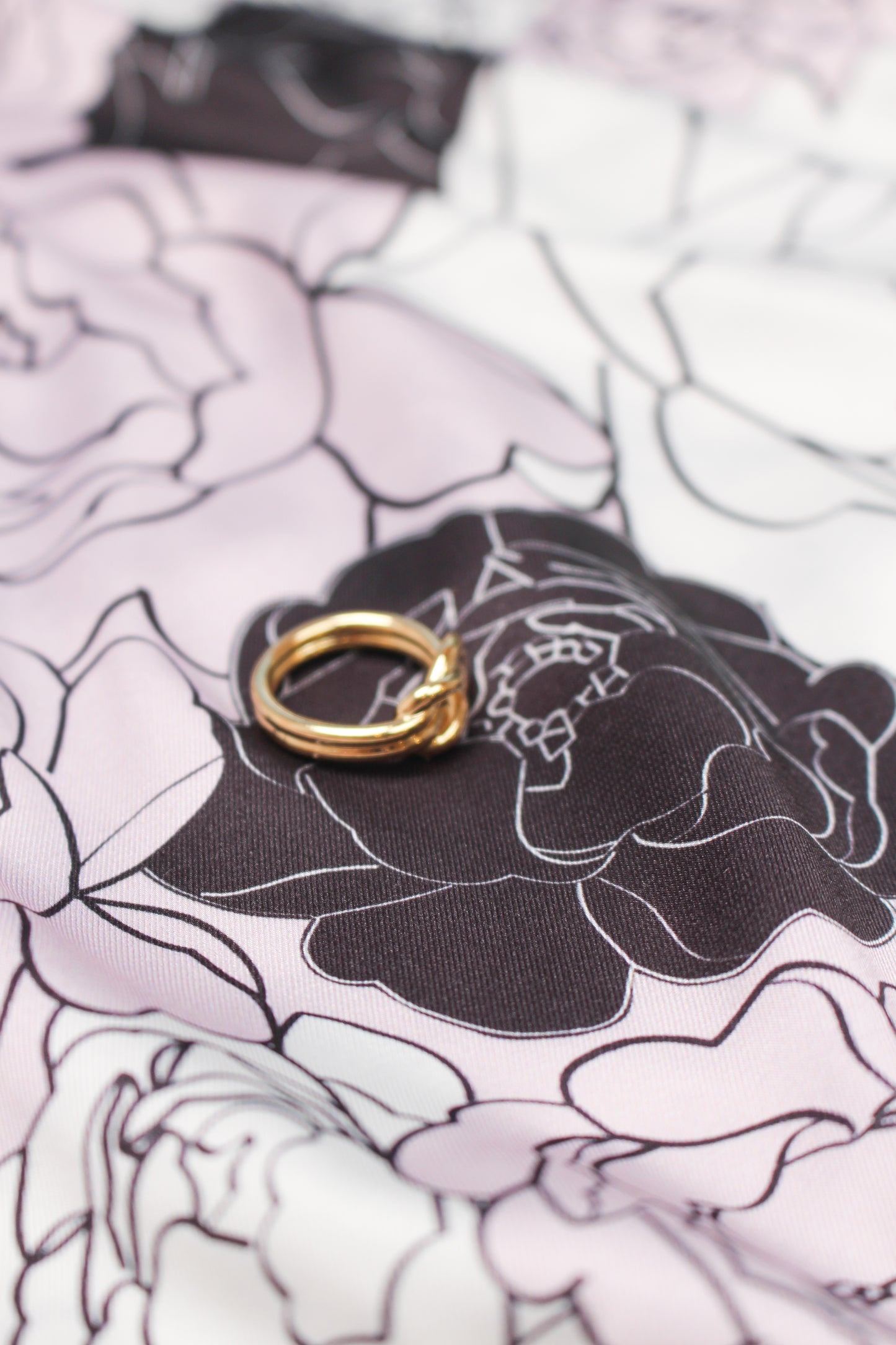 "Classy and Fabulous" Silky Scarf Gift Set (Double Face Silky Scarf and Scarf Ring)