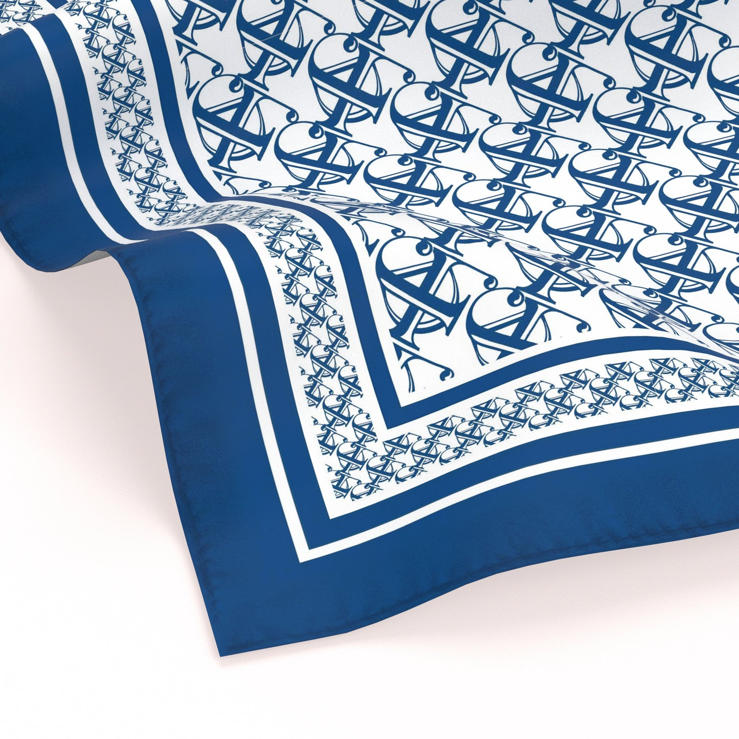 "Jardin Des Fontaines" Monogram 60cm Silky Scarf