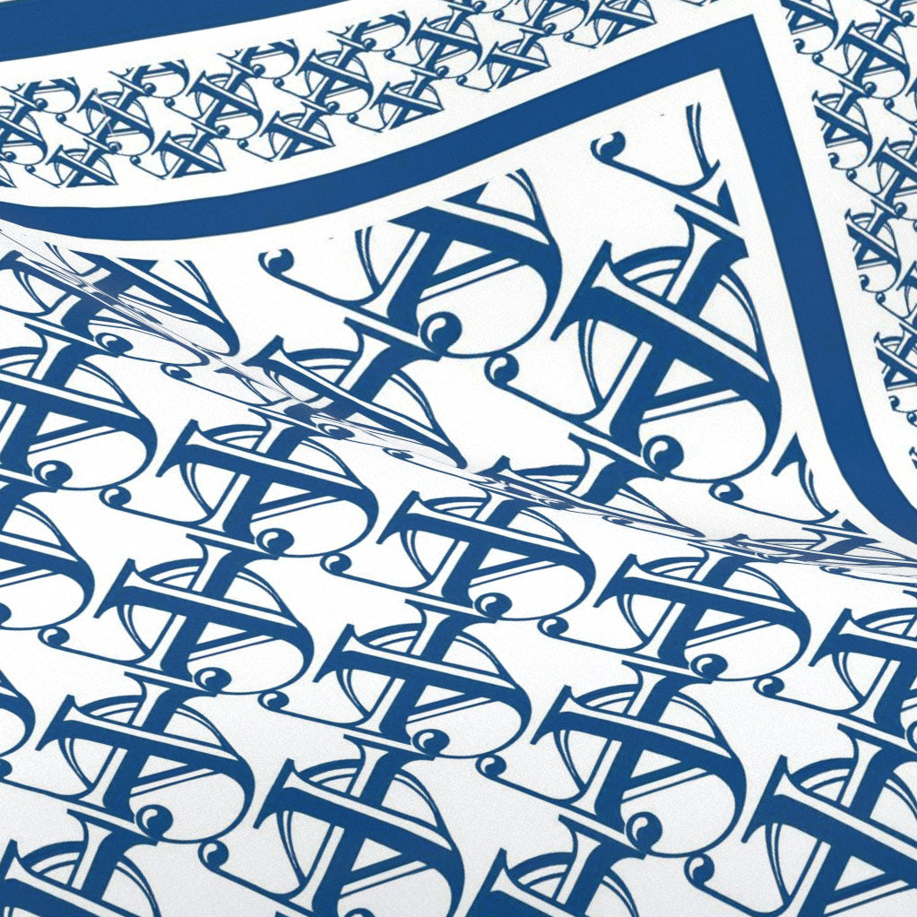"Jardin Des Fontaines" Monogram 60cm Silky Scarf