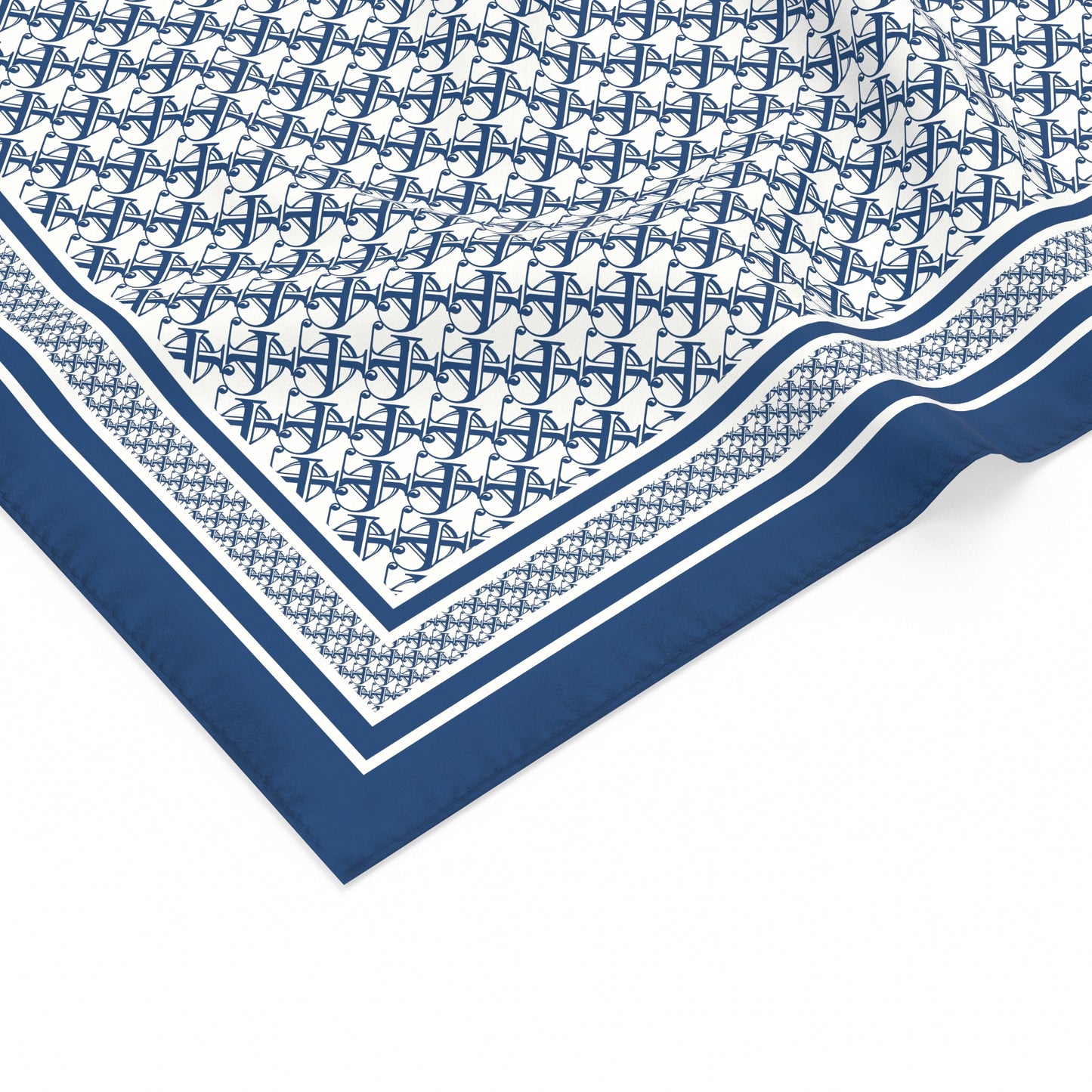 "Jardin Des Fontaines" Monogram 90cm Silky Scarf