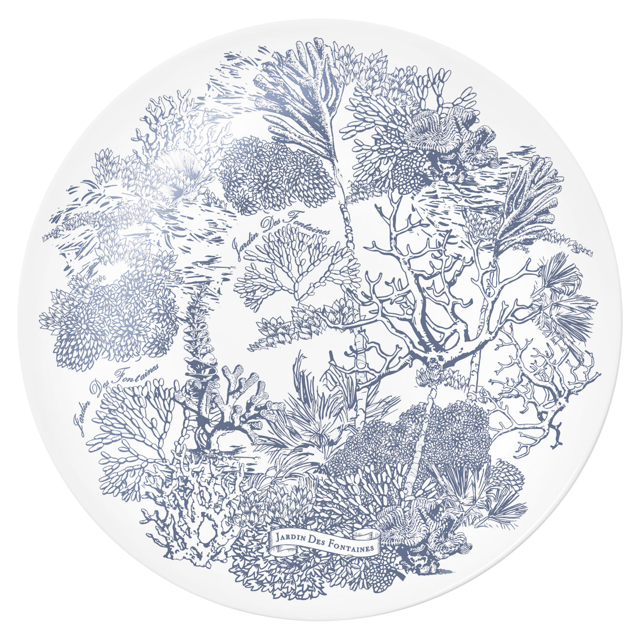 "Toile De Jouy" Porcelain Mug With Lid 350ml