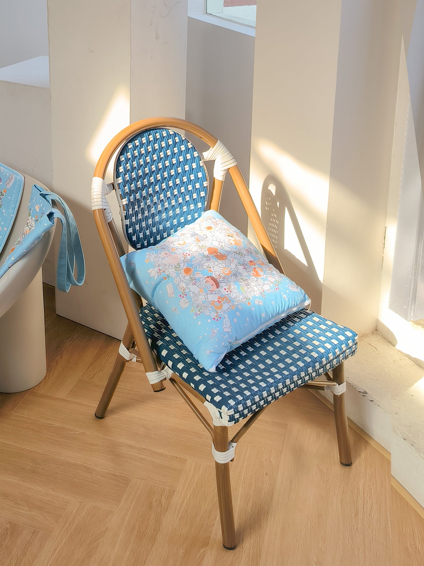 "Let's Yum Cha" Quilt Blanket Pillow 2 In 1