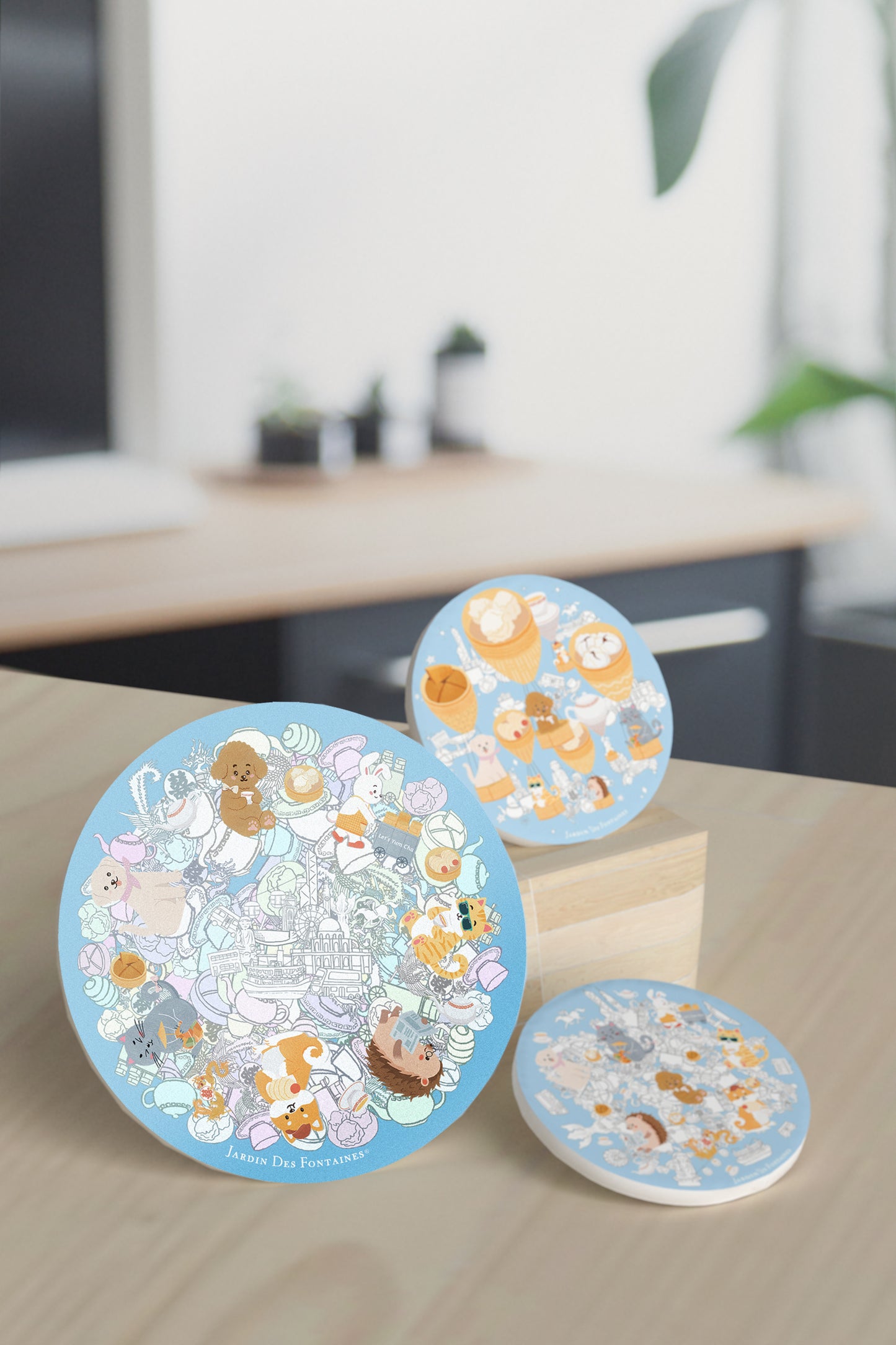 "Let's Yum Cha" Ceramic Potholder,  Hot Pad