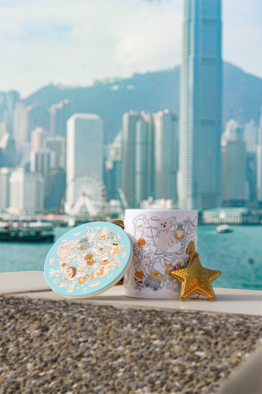 "Let's Yum Cha" Mug, Tea Infuser and Coaster Set