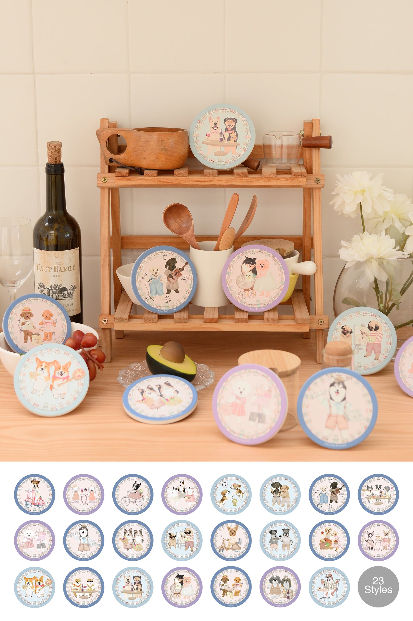 "Oh My Dog" Singing Labrador Ceramic Coaster