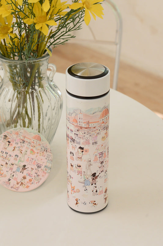 "Oh My Dog" Vacuum Water Bottle (500ml)