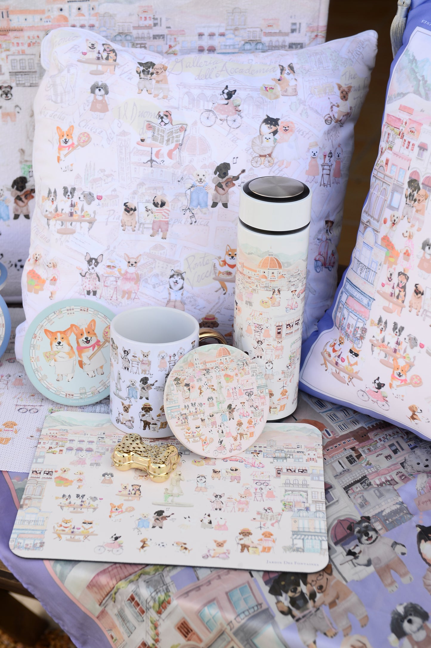 "Oh My Dog" PU Leather Mouse Pad