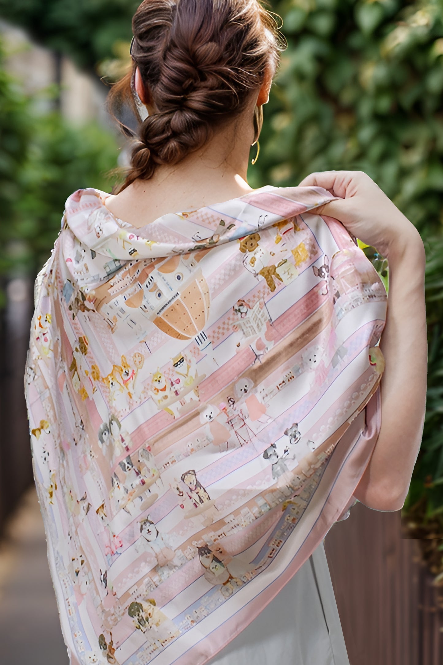 "Oh My Dog" Piazza Doggie Silky Scarf (90cm)