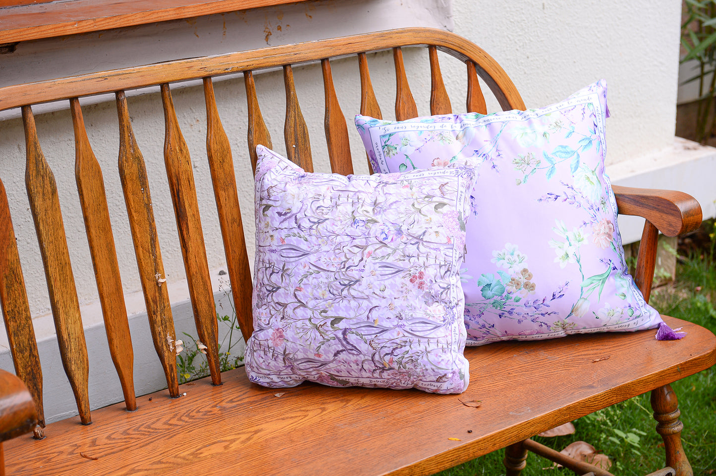 "Secret Violet Garden" Quilt Blanket Pillow 2 in 1