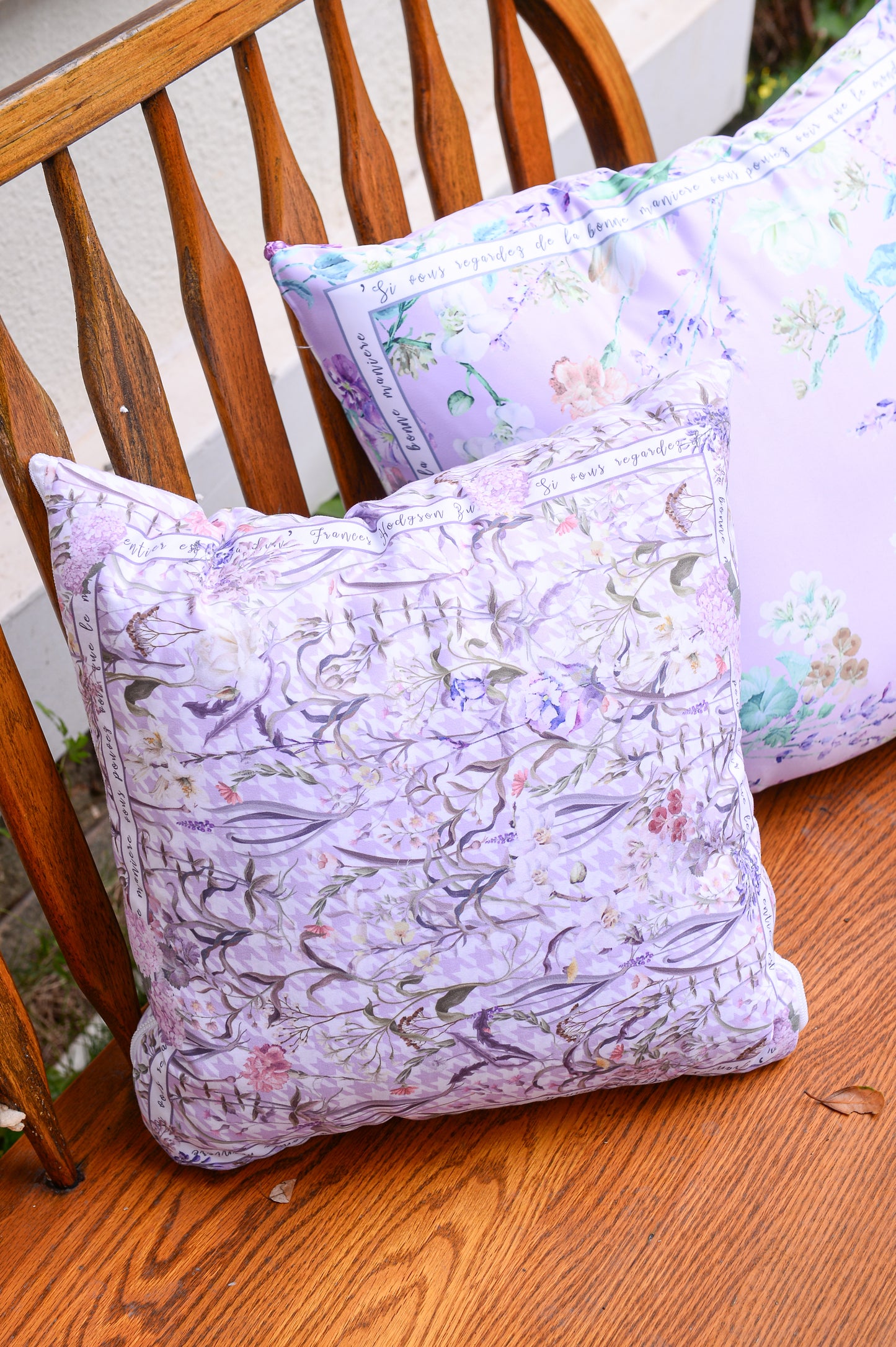 "Secret Violet Garden" Quilt Blanket Pillow 2 in 1