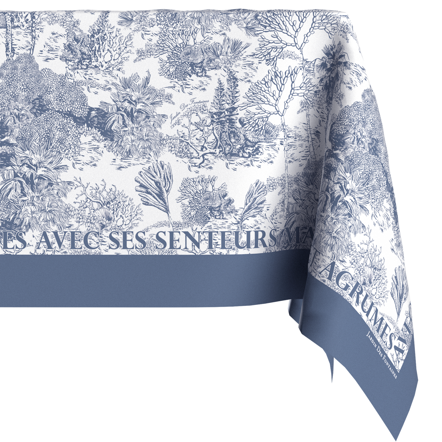 "Toile De Jouy" Waterproof Tablecloth