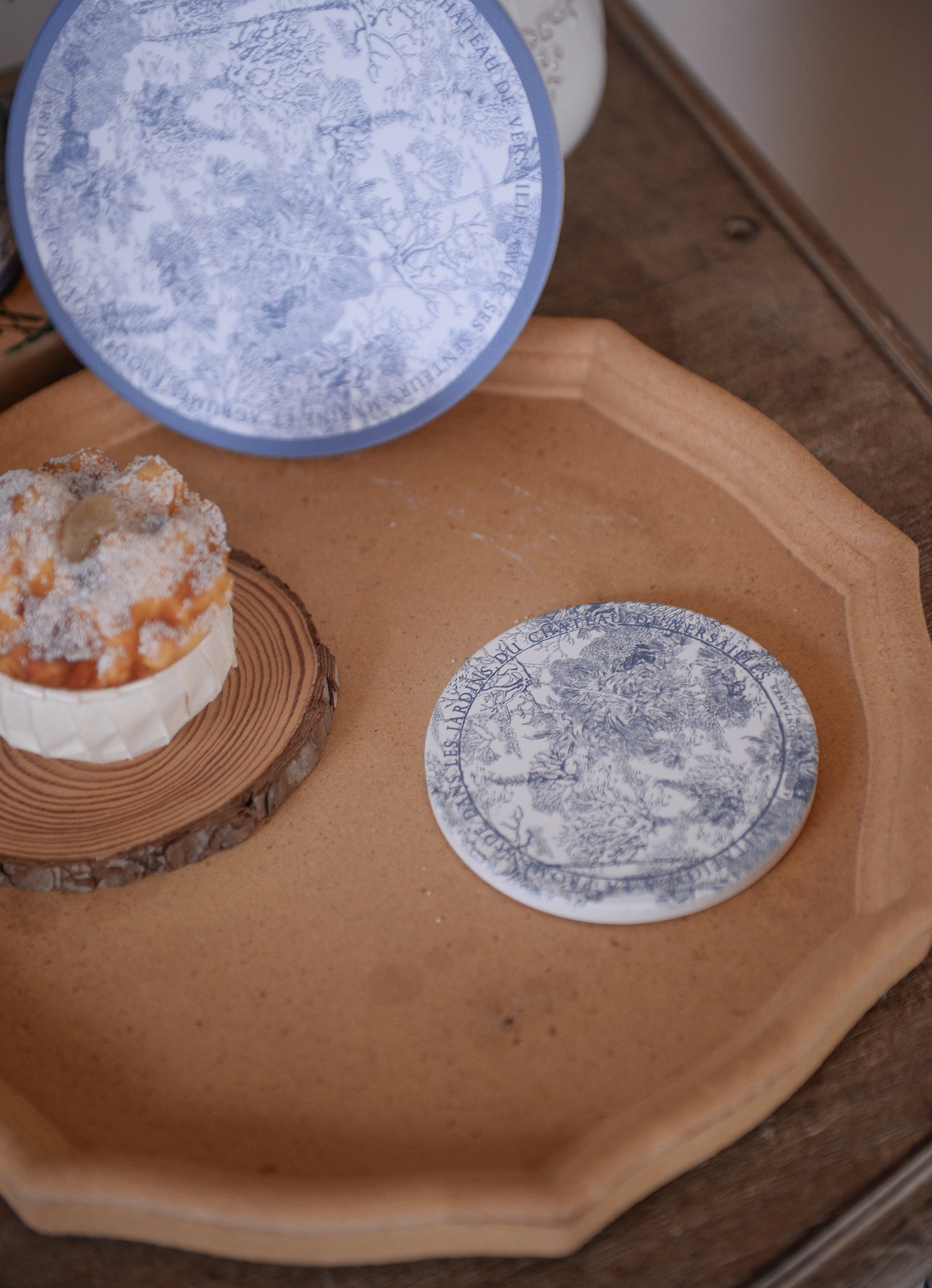 "Toile De Jouy" Ceramic Coaster