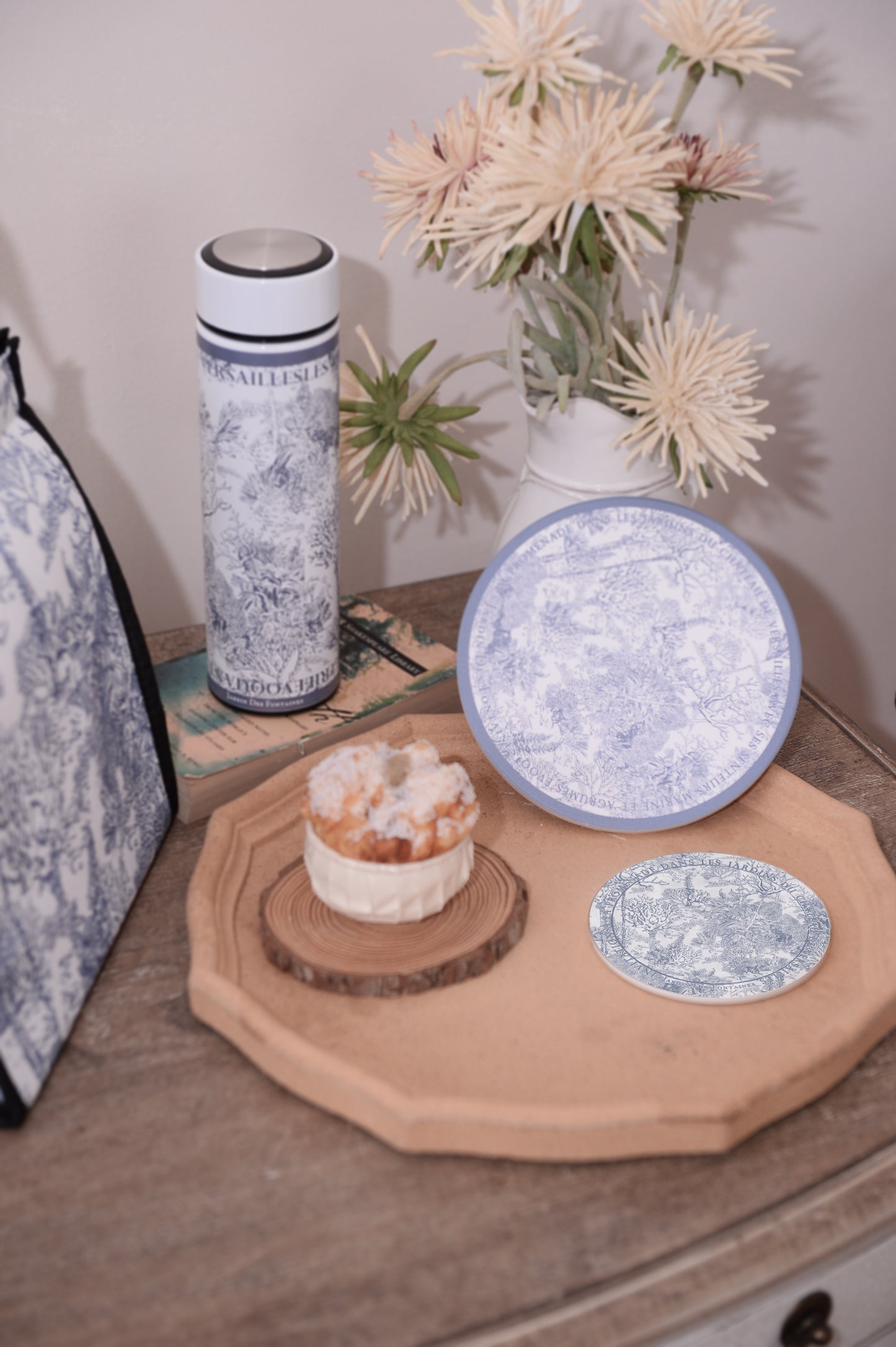 "Toile De Jouy" Ceramic Coaster