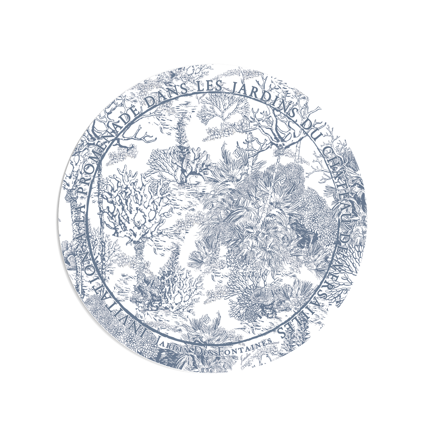 "Toile De Jouy" Ceramic Coaster