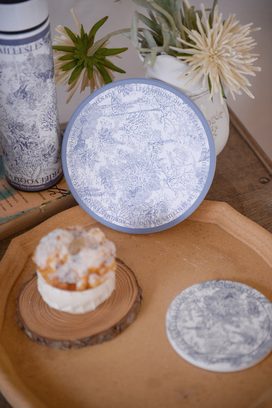 "Toile De Jouy" Ceramic Potholder,  Hot Pad