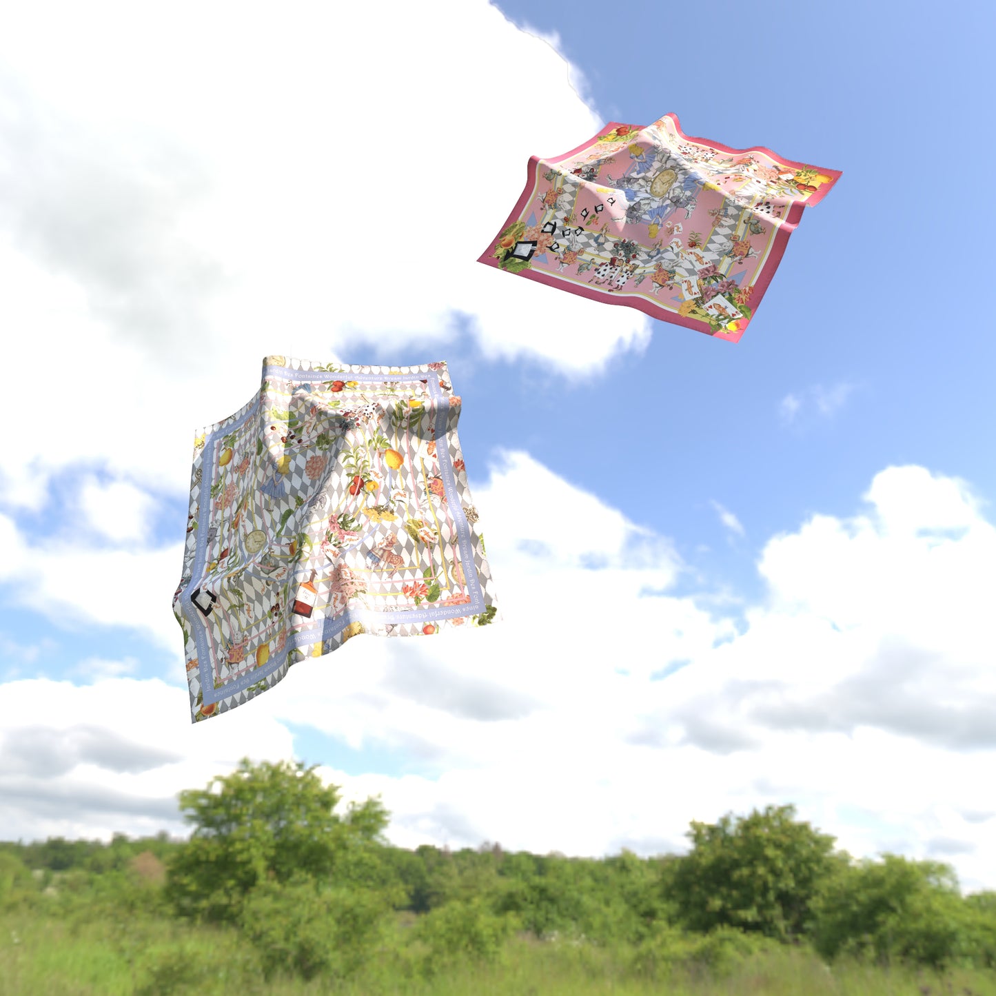 "Wonderful Adventure Dream" 45cm Silky Scarf
