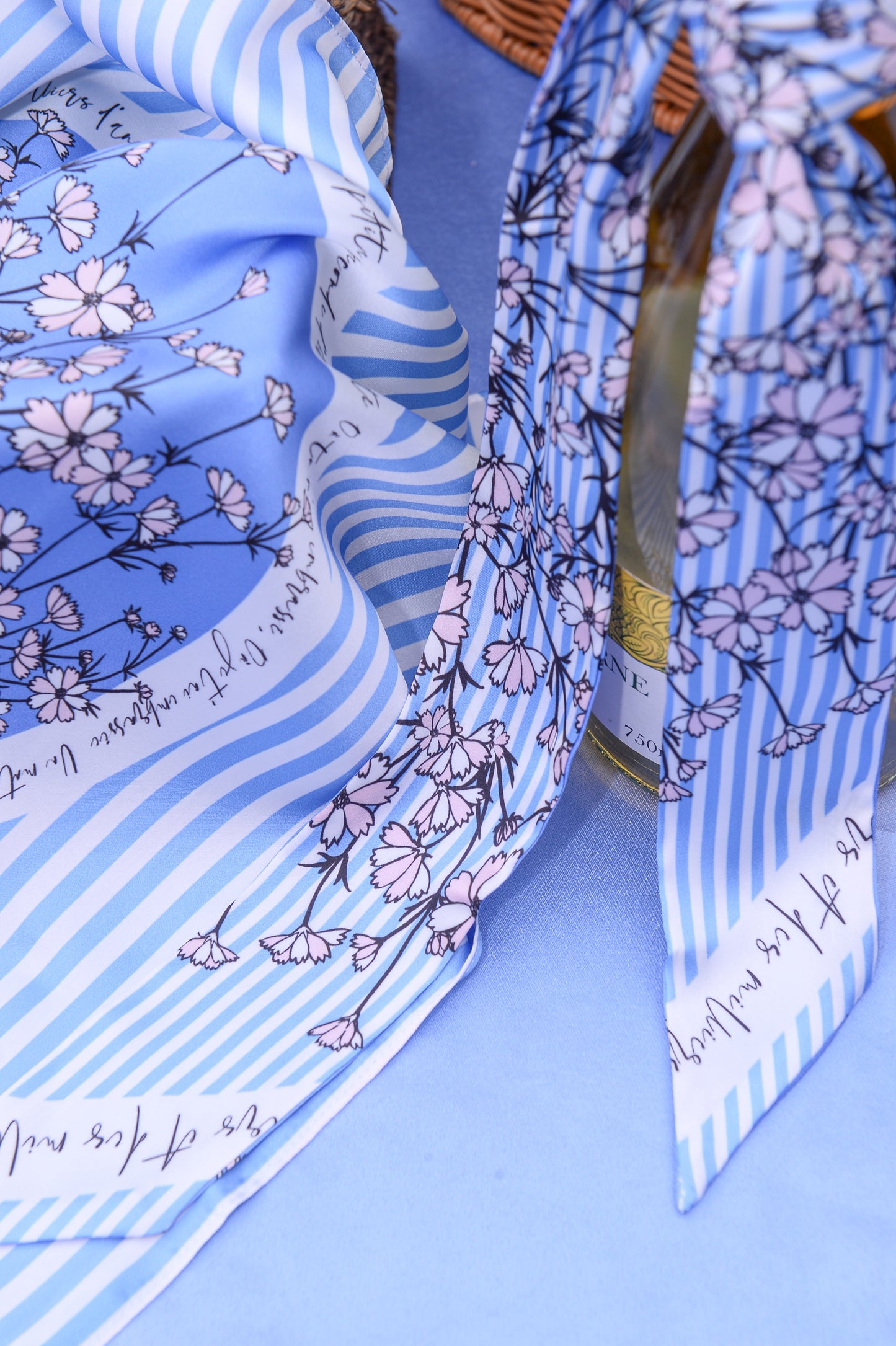 "Wild Blue Yonder" Twilly Silky Scarf