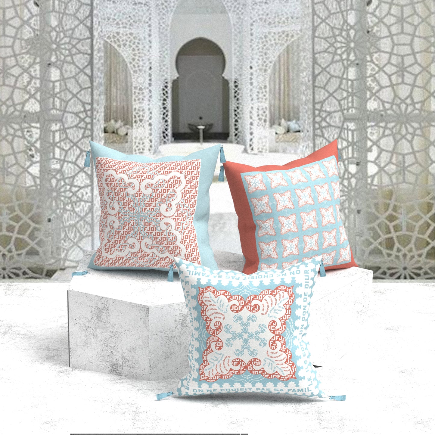 "Boho Paisley Chic" Cushion, Throw Pillow