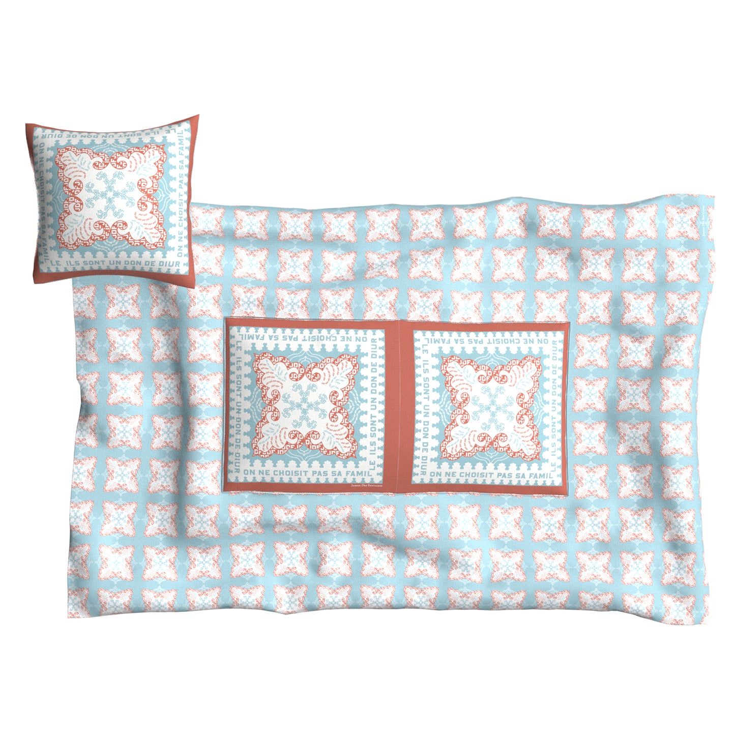 "Boho Paisley Chic" Quilt Blanket Pillow 2 in 1