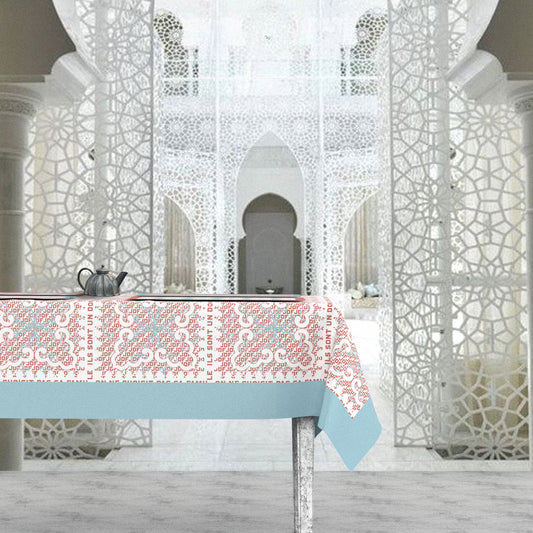 "Boho Paisley Chic" Waterproof Tablecloth